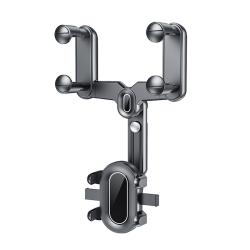 THE WAY Car Mobile Phone Holder Car Rearview Mirror Clip-On 360 Degree Rotating Mobile Phone Holder Car Rearview Anti-Shock Clip-On Car Holder