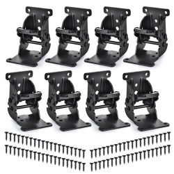 MYACUC 8-Pack Folding Hinge, 90 Degree 180 Degree Folding Self-Locking Double Brake Hinge, Furniture Hinge for Supporting Table/bed/table Legs