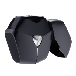 THE WAY 8W Mini Portable Electric Shaver, Men's Floating Magnetic Blade Rechargeable Shaver, Waterproof - In Black/blue