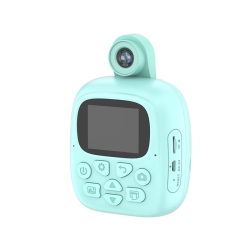 THE WAY New Cartoon Smart Children's Camera Thermal Instant Printing Digital Small Slr Camera Toy Pixel 4800W, 2.0 Inches Polaroid In Green