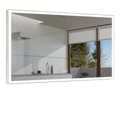 WHIRLWELL Led Bathroom Mirror, 48 X 28 In, Slim Lights, Touch Button, Dimmable, Anti-Fog, Vertical/horizontal Mounted
