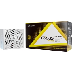 SEASONIC Focus Gx-750 Atx 3, 750W 80+ Gold Full-Modular, Fan Control In Fanless, Silent, Cooling Mode, 40/50 Series, 10 Year Warranty, Power Supply