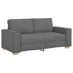 VIDAXL 2-Seater Sofa Dark 140 Cm Fabric In Grey