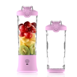 THE WAY New Juicer, 600Ml Large Capacity Juicer, Rechargeable Multi-Function Ice Fruit Processor, Mini Blender - Violet