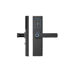 THE WAY Tuya Smart Home Fingerprint Door Lock Wifi App Remote Control Timed Unlocking Remote Anti-Theft Smart Door Lock-Zigbee Double Tongue Version