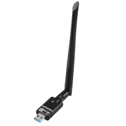 AQVIN Ac 1300Mbps Mini Wireless Wi-Fi Adapter | Dual Band 2.4Ghz/5Ghz | Bluetooth 5.0 | High-Gain 5Dbi Antenna - Suitable for Desktop PC, Laptops