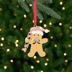 NORTHLIGHT Gingerbread Man With Rolling Pin Christmas Ornament - 3