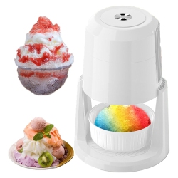 MYACUC Shaved Ice, Snow Cone And Shaved Ice Machine With 2 Reusable Plastic Ice Mold Cups, for Homemade Shaved Ice, Slushies, Cocktails & More