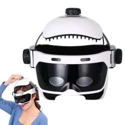 MYACUC Electric Head Massager Eye Massage Relieve Stress Scalp Relax Hot Compress Music With Remote Control