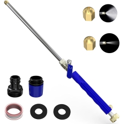 MYACUC Jet Nozzle High Pressure Hose Nozzle, Hose Tool With 2 Different Nozzles And Quick Connectors for Car, Patio, Window Washing