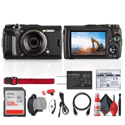 OLYMPUS Tough Tg-6 Digital Camera (Black) Bundle