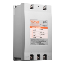VEVOR 3 Phase Converter - 20HP 70A 220V Single Phase to 3 Phase, 220V-240V Input/output, Digital Phase Shifter for Residential & Light Commercial