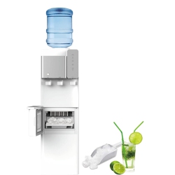 PARROT UNCLE 2-In-1 Top Loading 27Lbs/24H Water Dispenser Cooler With Built-In Ice Maker In White