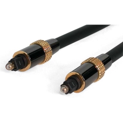 VECELOLIBILIS Digital Optical Audio Cable - 2X Toslink (Spdif) Male - Ultra-Thin - - Optical Audio Cable, 15 Ft In Black