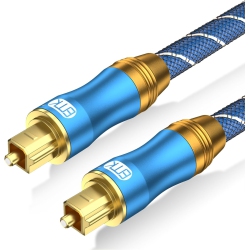 VECELOLIBILIS Digital Optical Audio Cable Fiber Optical Toslink Cable Spdif Audio Cable Male to Male Cord for Home Theater, Sound Bar, Tv, Ps4