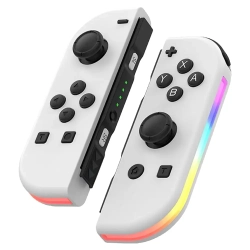 THE WAY Nintendo Switch Joycon Bluetooth Controller Ns Game Left And Right Wireless RGB Lighting Small Controller \w 6-Axis Gyroscope, Suitable For