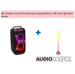 JBL Partybox Club 120 Portable Party Speaker(Black) + Party Light Stick-Bundle