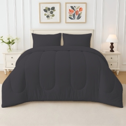 BEDDORA 5-Piece Bed In A Bag – Includes Comforter, 2 Shams, Decorative Cushion & Square Cushion – Ultra-Soft, All-Season Bedding – Queen –