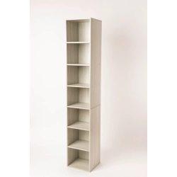 COMFY GOODS Elegant 7-Shelf Corner Bookcase Organizer