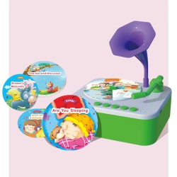 THE WAY Children's Phonograph 96 Cards Children's Learning Machine Educational Card Story Machine Record Player Helps Children Develop Langauge While