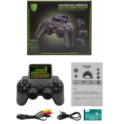 THE WAY S10 Handheld Game Console, Retro Fc Role Adventure 520 Games, Children's Toy Tv Game, Wireless Game Controller - Double In Black