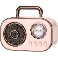 THE WAY Cute Pet Space Capsule Speaker, Mini Bluetooth Speaker, High-Value Karaoke Girl Gift Computer Speaker, Portable Bluetooth Speaker - In Pink