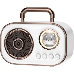 THE WAY Cute Pet Space Capsule Speaker, Mini Bluetooth Speaker, High-Value Karaoke Girl Gift Computer Speaker, Portable Bluetooth Speaker - In White