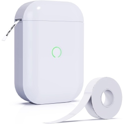 THE WAY Portable Bluetooth Label Printer Thermal Mini Label Machine Label Strip Sticker Self-Adhesive Printer E-Commerce Half Inch Label Machine