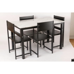 COMFY GOODS Modern Dining Table Set With 4 Stylish Chairs