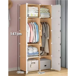COMFY GOODS Elegant Multi-Layer Plastic Storage Cabinet