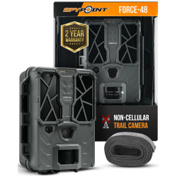 SPYPOINT Force 48 Trail Camera, Non-Cellular, 48Mp Photo 720P Video W/ 48 Low-Glow Leds for Image Quality Day Or Night, 80’ Flash Range, 80’