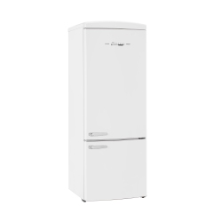 UNIQUE APPLIANCES Classic Retro 16.7 Cu.ft Bottom Freezer Refrigerator - Marshmallow White, Energy Star