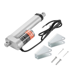 VEVOR 12V Linear Actuator, 4 Inch High Load 330Lbs/1500N Linear Actuator, 0.19"/s Linear Motion Actuator With Mounting Bracket And Ip54 Protection