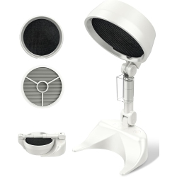 MYACUC Smoke Away Purifier Fan for Indoors, Rechargeable Portable Odor Exhaust Eliminator Remover Filter, Foldable Fan for Desktop