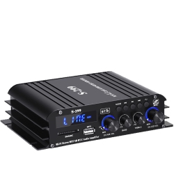 GREEN SCENIC Home Bluetooth Audio Amplifier, Rms 40Wx4 4.1Ch Bluetooth Power Amplifier With Active Subwoofer, Sound System With Aux, Jack