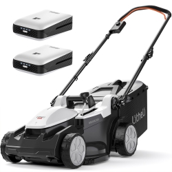 LITHELI 20V Cordless Lawn Mower 16" Electric Lawn Mower for Garden Yards, Lightweight Brushless Lawnmower \w 6-Position Height Adjustment, 2 X 4.0Ah