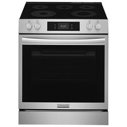 Frigidaire Gallery 30" 6.2 Cu. Ft. 5-Element Electric Air Fry Range with Stone-Baked Pizza (GCFE307CBF) - Stainless