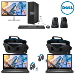 DELL Refurbished (Excellent) Special Combo Package (I567C) 2X 14" Laptop And Desktop PC With 24" Monitor