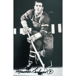 AUTOGRAPH AUTHENTIC Autographed Maurice Richard 5X7 Sepiatone Photo