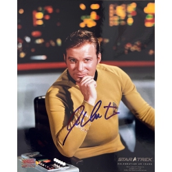 AUTOGRAPH AUTHENTIC William Shatner Signed Star Trek 8X10: Starship Enterprise