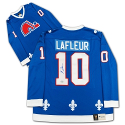 AUTOGRAPH AUTHENTIC Guy Lafleur Autographed Quebec Nordiques Jersey