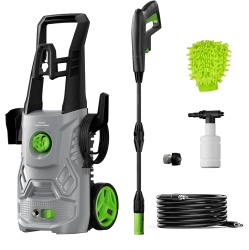 Pressure Washer, 4000PSI 2.6 GPM Max Power Washer \w Foam Cannon 23FT Hose PATOOLIO Electric High Pressure Washer for Fences, Patios, Decks, Patios and Cars