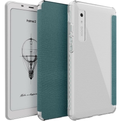 TUDIA Skn Flip V2 Designed for Onyx Boox Palma 2 Case - Clear In Turquoise