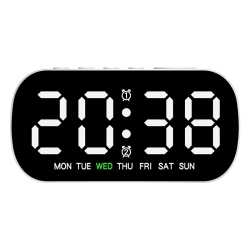 THE WAY Hot Selling Electronic Clock Simple Multifunctional Alarm Clock Led Digital Clock \w Date Two Sets Of Alarm Clocks \w Temperature And Date