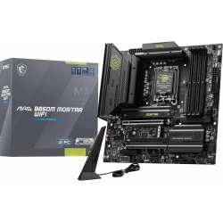 MSI Mag B860M Mortar Wifi Gaming Motherboard (Core Ultra Series 2 Intel Processors, Lga 1851, Ddr5, PCie 5.0, M.2, SATA, 5GBps Lan, USB Type-C