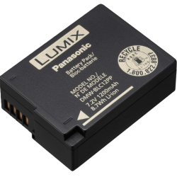 PANASONIC Refurbished (Good) Lumix Li-Ion Battery (7.2V, 1200Mah) Li-Ion Battery Pack (7.2V, 1200Mah) Dmw-Blc12Pp In Black