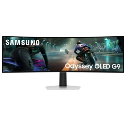 SAMSUNG - Odyssey G9 49" Wqhd 144Hz Curved Oled G-Sync Freesync Gaming Monitor (Ls49Dg912Snxza)
