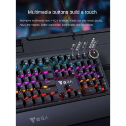 TREND K200 Mechanical Gaming Keyboard And Mouse Set, Wi Computer Peripheral, Esports, Green Axis, Desktop Tea Axis In Red