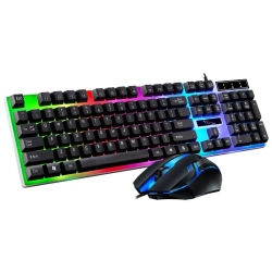 TREND Chaser Leopard G21B USB Wired Keyboard And Mouse Set, Shrimp Skin Mechanical Touch Keyboard And Mouse, Ebay
