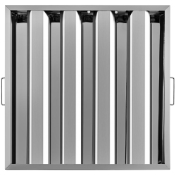 VEVOR Pack Of 6 Hood Filters 19.5W X 19.5H Inch, 430 Stainless Steel 4 Grooves Commercial Hood Filters, Range Hood Filter for Grease Rated